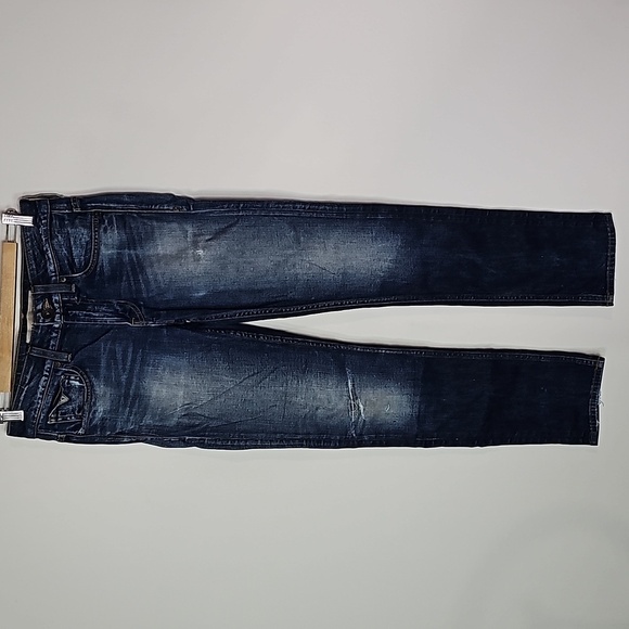 Guess dark wash 28x32 distressed style skinny jeans - Picture 1 of 7
